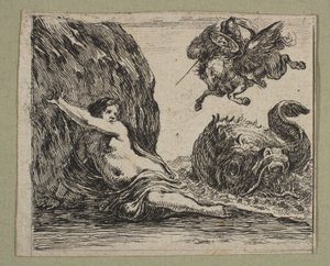 Perseusz i Andromeda, 1644. autorstwa Stefano della Bella