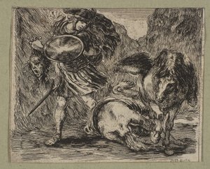 Perseusz i Meduza, 1644. autorstwa Stefano della Bella
