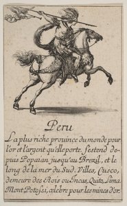 Peru, z „Gry w geografii”, Gra w geografię, 1644. autorstwa Stefano della Bella