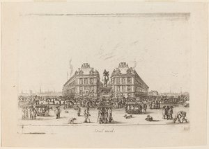Place Dauphine autorstwa Stefano della Bella