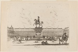 Plac Królewski, 1642. autorstwa Stefano della Bella