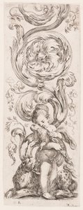 Talerz z serii Ornamenti o grottesche (Ornamenty lub Groteski) autorstwa Stefano della Bella