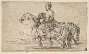 Polskie Konie Kąpielowe Pana Młodego, ca. 1662. autorstwa Stefano della Bella