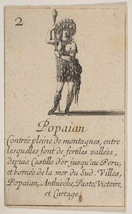 Popayan, z „Gry w geografii” Gra w geografię, 1644. autorstwa Stefano della Bella