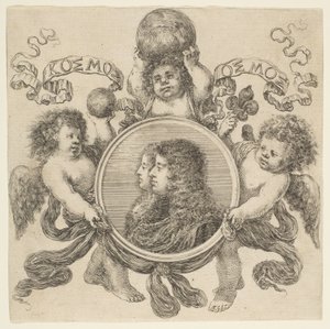 Portret Cosimo de Medici i Marguerite Louise dOrleans, jego żony, 1661. autorstwa Stefano della Bella