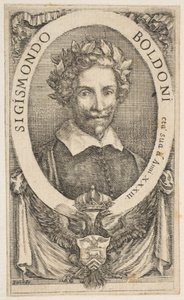 Portret poety Zygmunta Boldoniego, 1656. autorstwa Stefano della Bella