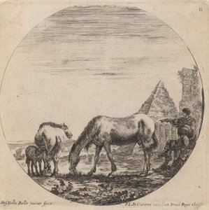 Piramida Kajusza Cestiusza, 1646. autorstwa Stefano della Bella
