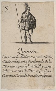 Quivira, z „Gry w geografii”, gry w geografii, 1644. autorstwa Stefano della Bella