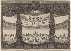 Szósta scena z całego nieba, 1637. autorstwa Stefano della Bella