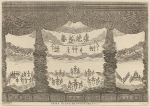 Szósta scena z całego nieba, 1637. autorstwa Stefano della Bella