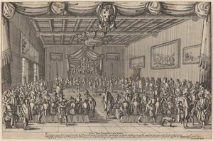 Bankiet Piacevoli, 1627. autorstwa Stefano della Bella