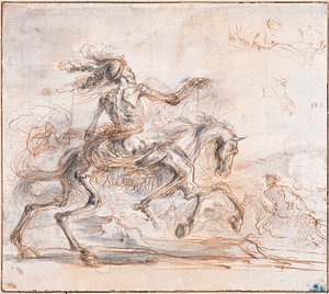 Śmierć na polu bitwy, między 1640 a 1650 autorstwa Stefano della Bella