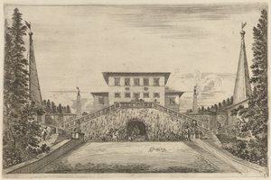 Wielka klatka schodowa, prawdopodobnie 1653. autorstwa Stefano della Bella