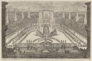 Książę Toskanii, jego oddziały konne i powozy wokół góry Atlas, 1661. autorstwa Stefano della Bella