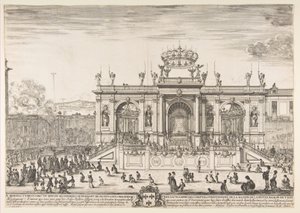 Procesja z Najświętszym Sakramentem, ca. 1648. autorstwa Stefano della Bella