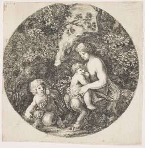 Żona satyra, 1656 autorstwa Stefano della Bella