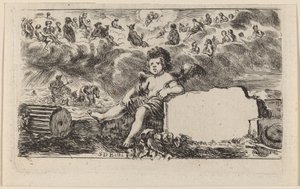 Strona tytułowa „Gra w mitologię” autorstwa Stefano della Bella