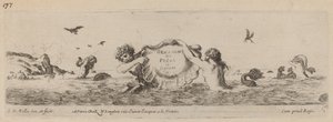 Strona tytułowa ozdoby fryzów i fogliani, prawdopodobnie 1648. autorstwa Stefano della Bella