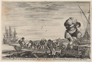 Strona tytułowa widoków portów morskich, 1647. autorstwa Stefano della Bella