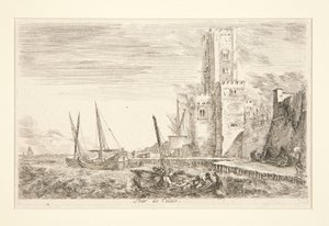 Wieża Calais autorstwa Stefano della Bella