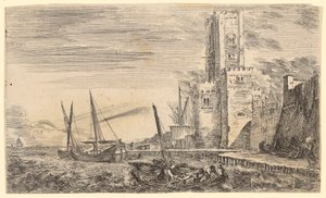 Wieża w Calais autorstwa Stefano della Bella