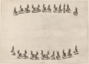 Dwudziestu czterech kawalerzystów, 1652. autorstwa Stefano della Bella