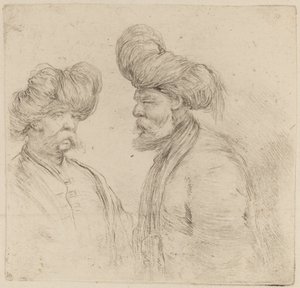 Dwóch Turków autorstwa Stefano della Bella