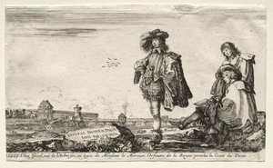 Różne postacie i krajobrazy, 1649. autorstwa Stefano della Bella