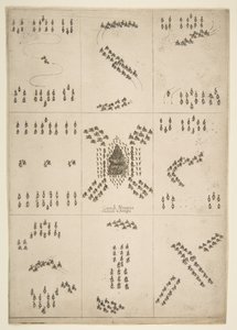 Różne figury baletu konnego, 1652. autorstwa Stefano della Bella