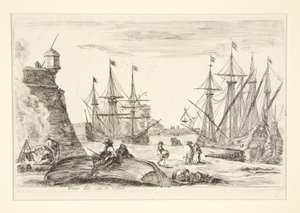 Widok na róg Calais (Vue d autorstwa Stefano della Bella