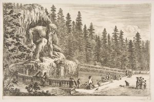 Willa Pratolino: Appenino, ca. 1653. autorstwa Stefano della Bella