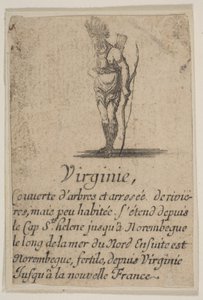 Virginia, z „Gry geograficznej”, „Gry geograficzne”, 1644. autorstwa Stefano della Bella