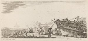 Wietrzny port, 1644. autorstwa Stefano della Bella