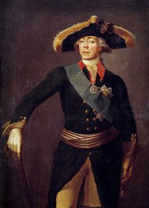 Portret Pawła I (1754-1801) Cesarz Rosji Obraz Stepana Semenovicha Shchukina (1738-1828) XIX w. Sankt Petersburg, Zamek Peterhof