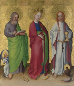 Święci Mateusz, Katarzyna Aleksandryjska i Jan Ewangelista, ok. 1930 r. 1450