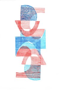1961 VI, 2016 (linoryt na papierze) autorstwa Stephen Dow