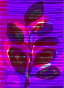 Botaniczny pasek I, 2018 (cyfrowy) autorstwa Stephen Dow