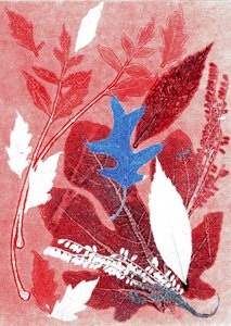 Jol III, 2017 (monoprint na papierze) autorstwa Stephen Dow
