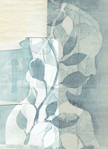La Foret II, 2016 (monoprint i kolaż) autorstwa Stephen Dow