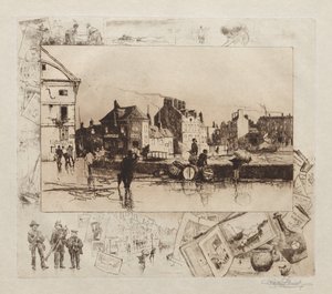 Gale w Fécamp Normandia, 1886.