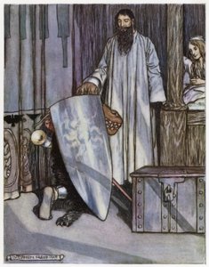 Ilustracja do Zygfryda pogromcy smoków (kolor lito) autorstwa Stephen Reid