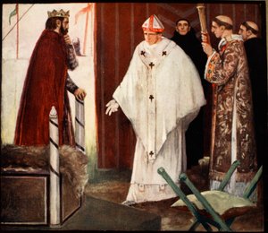 Stephen Langton, ilustracja z „Potężnej armii” Winifred M. Letts, wyd. 1912 (kolor lito) autorstwa Stephen Reid