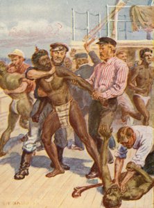 Ilustracja przedstawiająca życie biskupa Pattesona (kolorowa litografia)