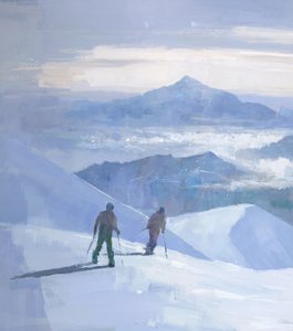 Wyprawa narciarska w Alpach autorstwa Steve Mitchell