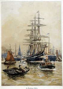 Port w Hamburgu, deb. XX wiek