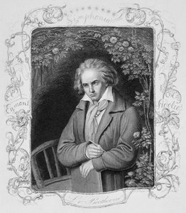 Ludwig van Beethoven (1700-1827) ryty przez Alberta Henry