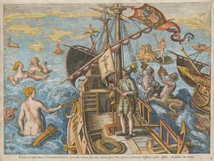 Odkrycie Ameryki przez Krzysztofa Kolumba, 1591.