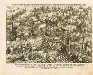 Bitwa pod Lepanto 7 października 1571, ok. 1578