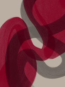 Streszczenie: „Crimson Flow” autorstwa Studio Palette