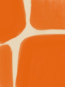 Abstrakcyjne pomarańczowe formy autorstwa Studio Palette